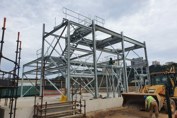 New steel platform for a distillery Plant